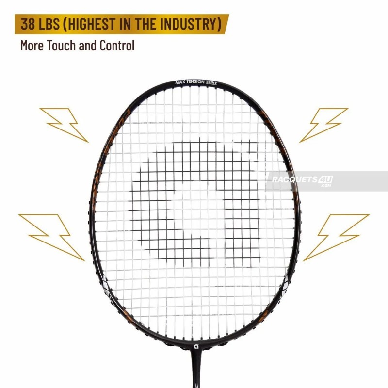 APACS Finapi 232 Badminton Racquet (Unstrung, Dark Grey)