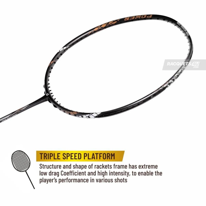 APACS Finapi 232 Badminton Racquet (Unstrung, Dark Grey)