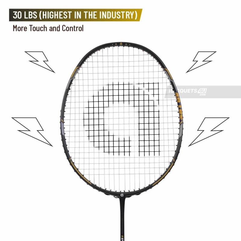 APACS Finapi 232 Xtra Power Badminton Racquet (Unstrung, Black)