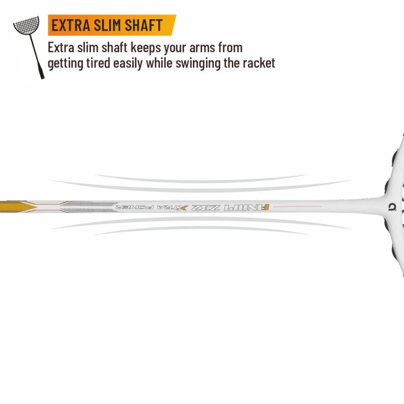 APACS Finapi 232 Xtra Power Badminton Racquet (Unstrung, White) APACS Finapi 232 Xtra Power Badminton Racquet (Unstrung, White)