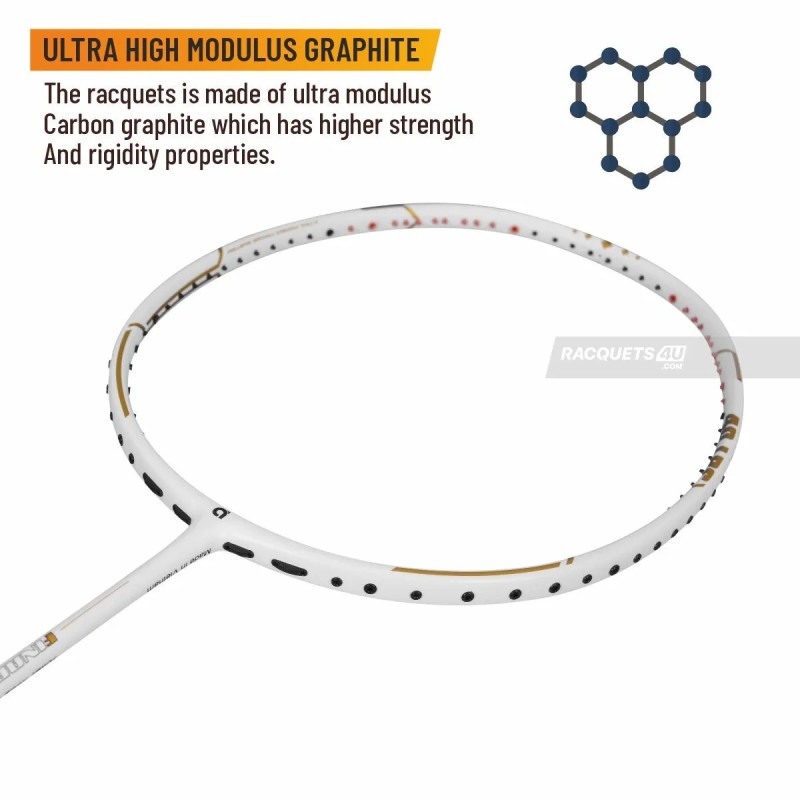APACS Finapi 232 Xtra Power Badminton Racquet (Unstrung, White) APACS Finapi 232 Xtra Power Badminton Racquet (Unstrung, White)