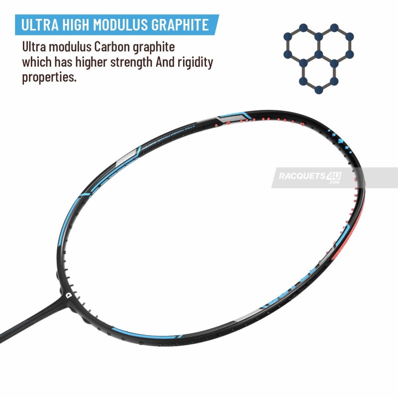 APACS Finapi 232 Xtra Power Badminton Racquet (Unstrung, Blue)