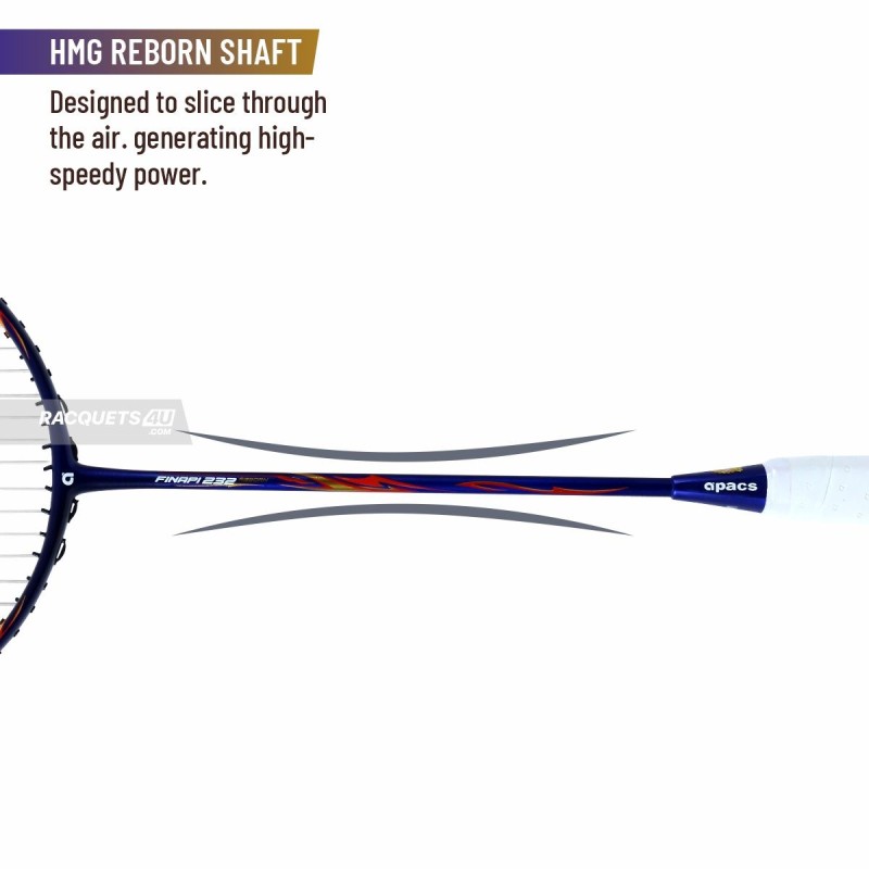 APACS Finapi 232 Reborn Badminton Racquet (Unstrung, Blue) APACS Finapi 232 Reborn Badminton Racquet (Unstrung, Blue)
