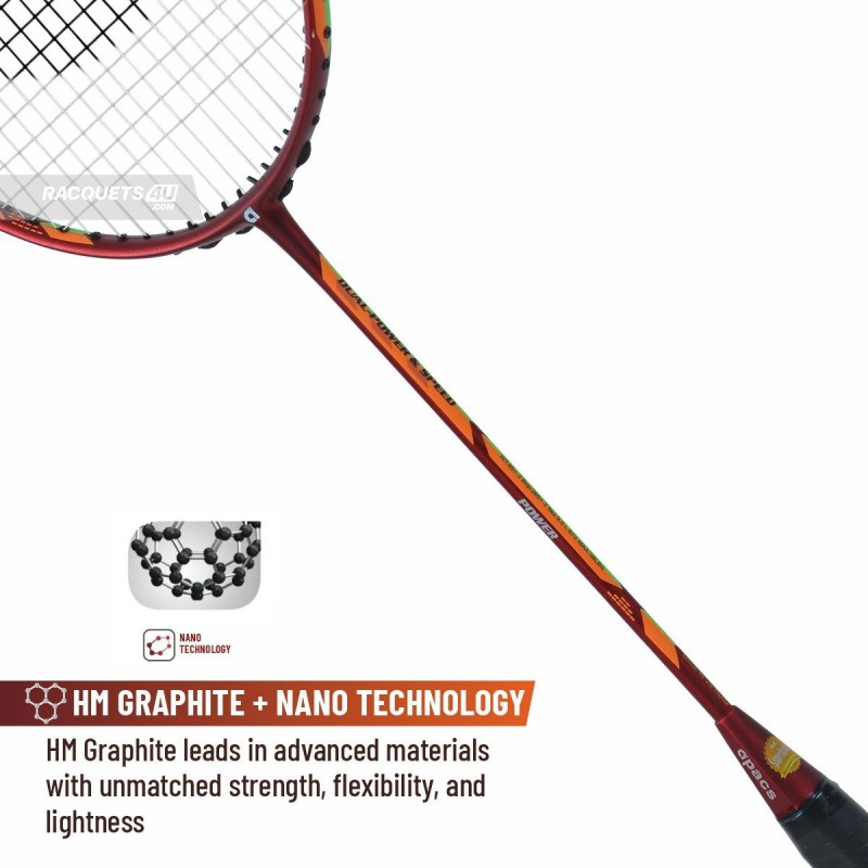 APACS Dual Power & Speed Badminton Racquet (Unstrung, Red) APACS Dual Power & Speed Badminton Racquet (Unstrung, Red)