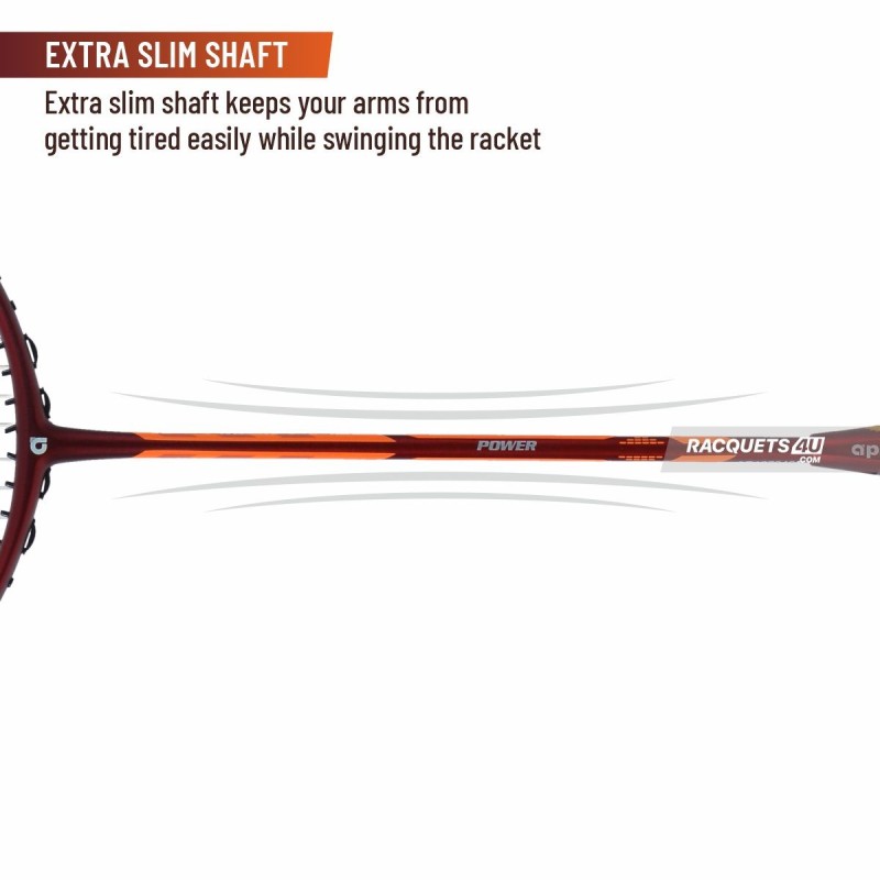 APACS Dual Power & Speed Badminton Racquet (Unstrung, Red) APACS Dual Power & Speed Badminton Racquet (Unstrung, Red)