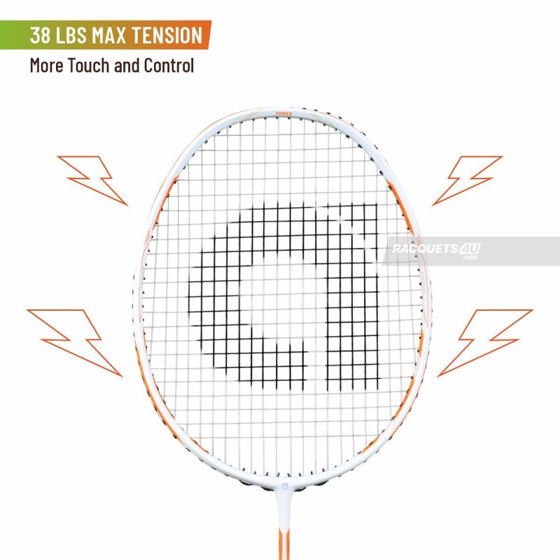 APACS Dual Power & Speed Badminton Racquet (Unstrung, White) APACS Dual Power & Speed Badminton Racquet (Unstrung, White)