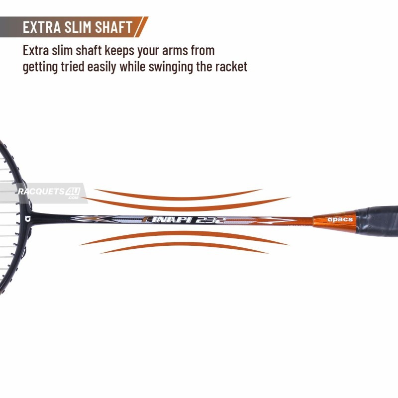 APACS Finapi 232 Badminton Racquet (Unstrung, Orange) APACS Finapi 232 Badminton Racquet (Unstrung, Orange)