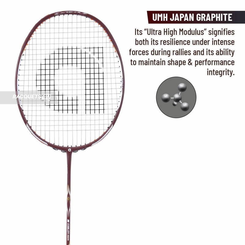 Apacs Z-Ziggler Reborn Badminton Racquet (Unstrung, Maroon Matte)