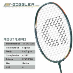 Apacs Z-Ziggler Reborn Badminton Racquet (Unstrung, Green Matte) Apacs Z-Ziggler Reborn Badminton Racquet (Unstrung, Green Matte)