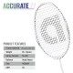 APACS Accurate 77 Badminton Racquet (Unstrung, Pearl White Matte) APACS Accurate 77 Badminton Racquet (Unstrung, Pearl White Matte)