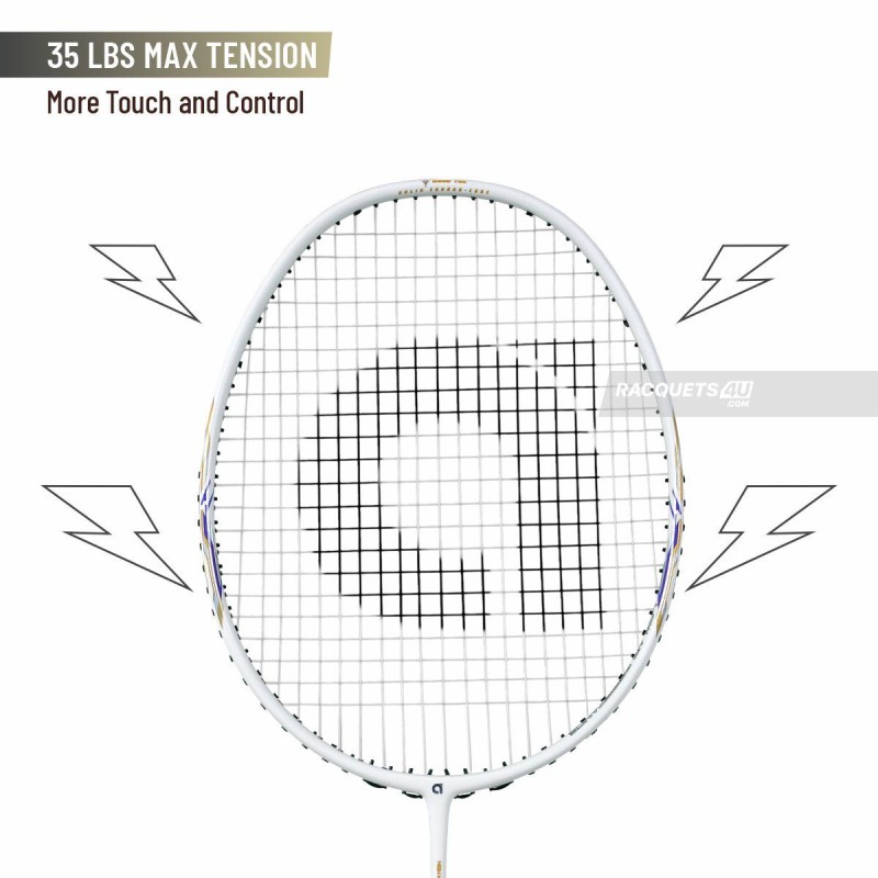 APACS Accurate 77 Badminton Racquet (Unstrung, Pearl White Matte) APACS Accurate 77 Badminton Racquet (Unstrung, Pearl White Matte)