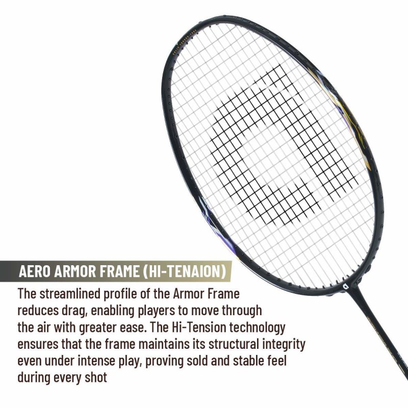 APACS Accurate 77 Badminton Racquet (Unstrung, Black Glossy) APACS Accurate 77 Badminton Racquet (Unstrung, Black Glossy)