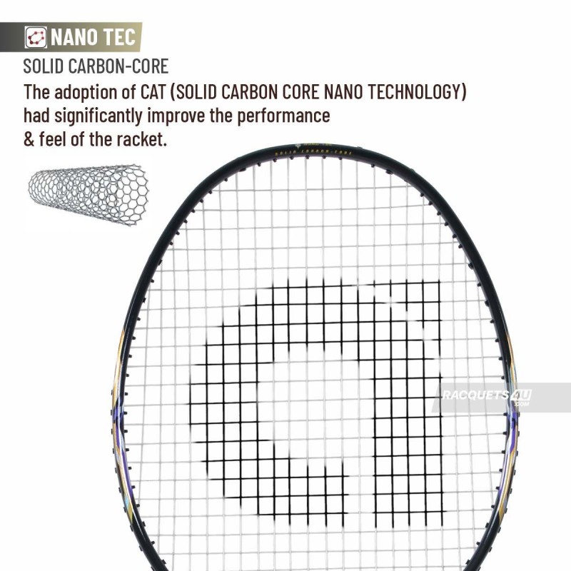 APACS Accurate 77 Badminton Racquet (Unstrung, Black Glossy) APACS Accurate 77 Badminton Racquet (Unstrung, Black Glossy)