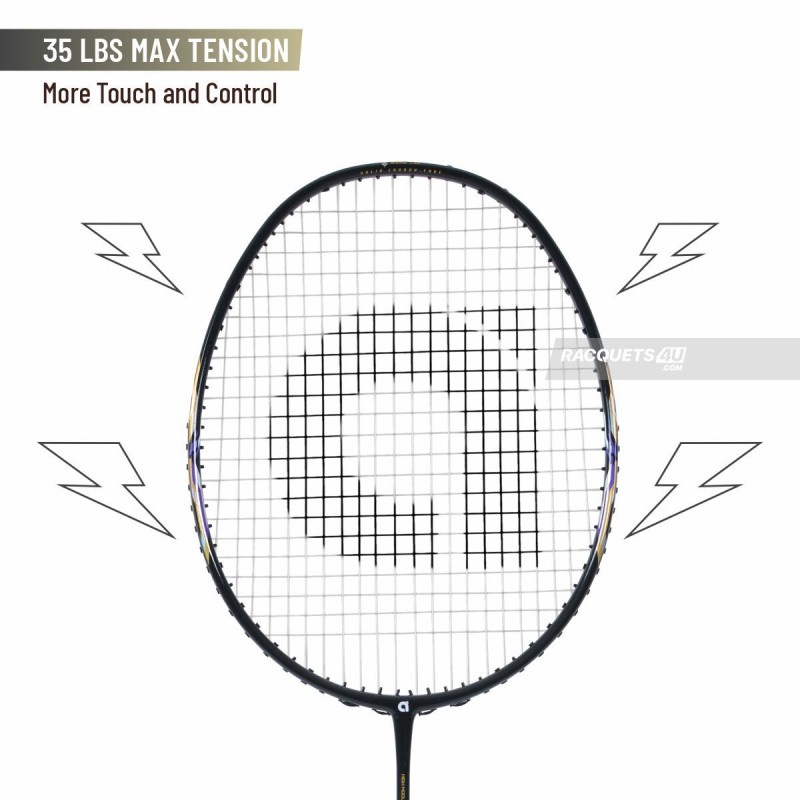 APACS Accurate 77 Badminton Racquet (Unstrung, Black Glossy) APACS Accurate 77 Badminton Racquet (Unstrung, Black Glossy)