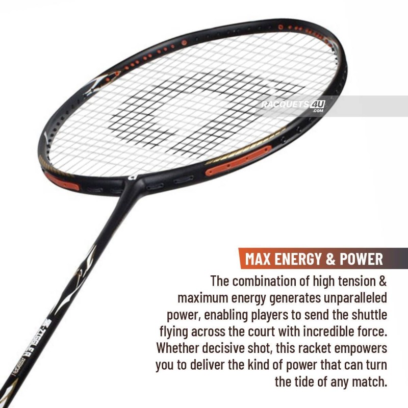 Apacs Z-Ziggler Reborn Badminton Racquet (Unstrung, Black Matte)