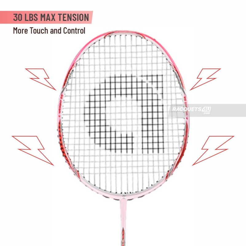 Apacs Feather Weight 55 Badminton Racquet (Unstrung, White/Pink) Apacs Feather Weight 55 Badminton Racquet (Unstrung, White/Pink)