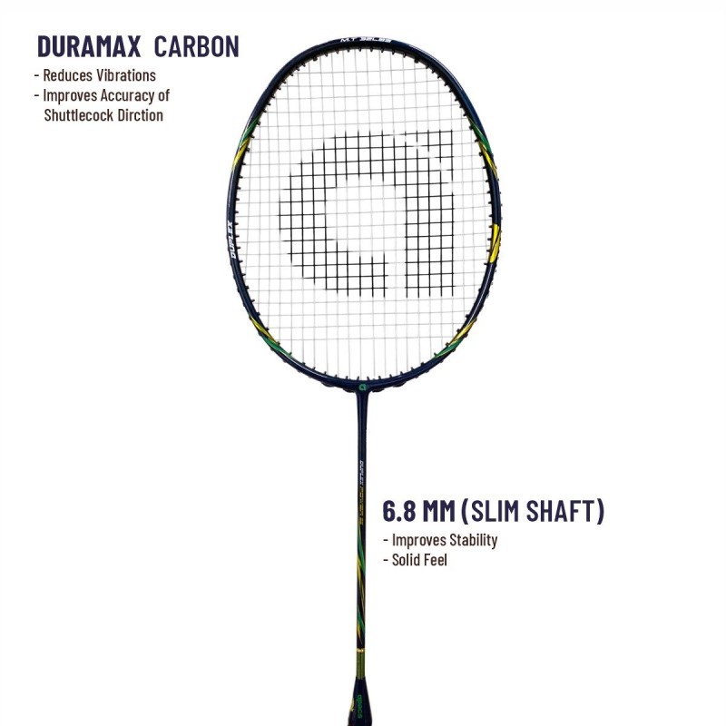 APACS Duplex Power 55 Badminton Racquet (Unstrung, Blue Glossy) APACS Duplex Power 55 Badminton Racquet (Unstrung, Blue Glossy)
