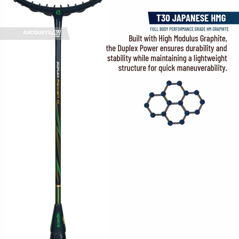 APACS Duplex Power 55 Badminton Racquet (Unstrung, Blue Glossy) APACS Duplex Power 55 Badminton Racquet (Unstrung, Blue Glossy)