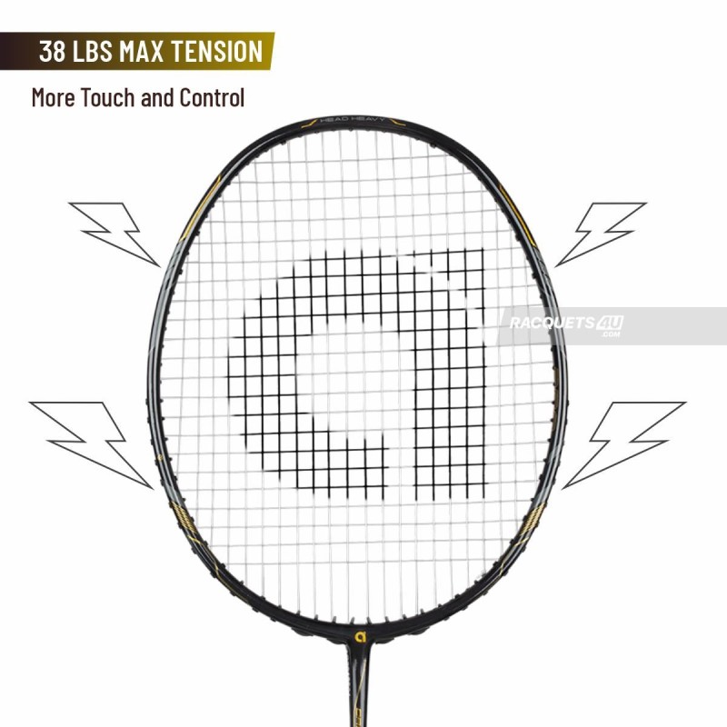 APACS Cross Court Pro Badminton Racquet (Unstrung, Black) APACS Cross Court Pro Badminton Racquet (Unstrung, Black)