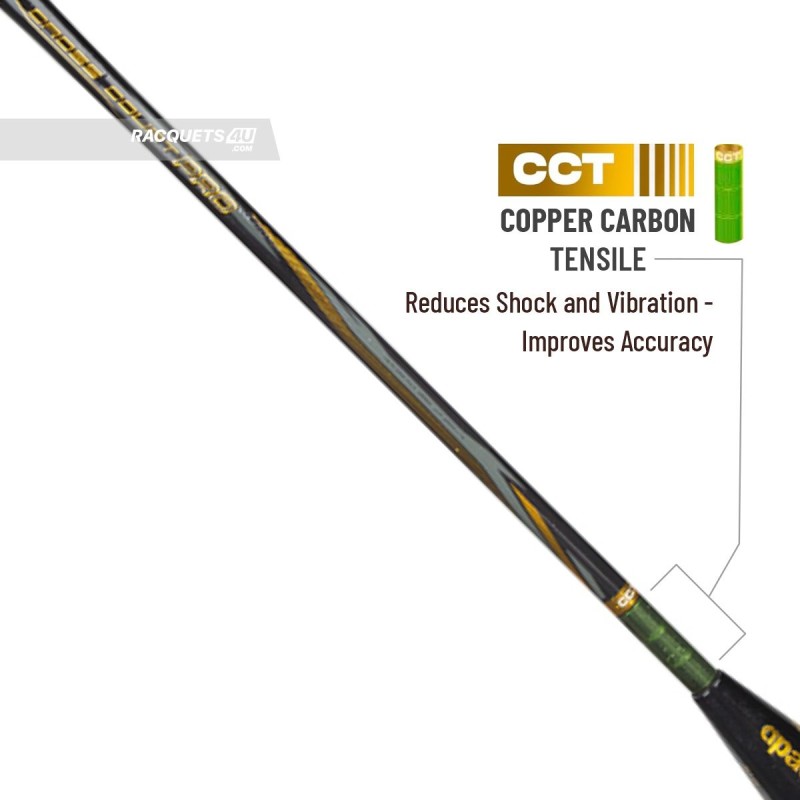 APACS Cross Court Pro Badminton Racquet (Unstrung, Black) APACS Cross Court Pro Badminton Racquet (Unstrung, Black)