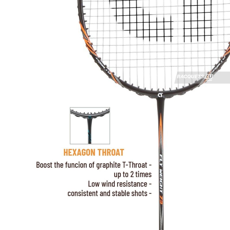 APACS Fly Weight 73 Badminton Racquet (Unstrung, Black) APACS Fly Weight 73 Badminton Racquet (Unstrung, Black)