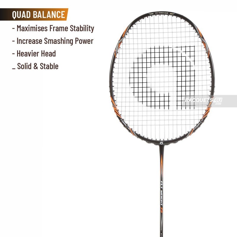 APACS Fly Weight 73 Badminton Racquet (Unstrung, Black) APACS Fly Weight 73 Badminton Racquet (Unstrung, Black)