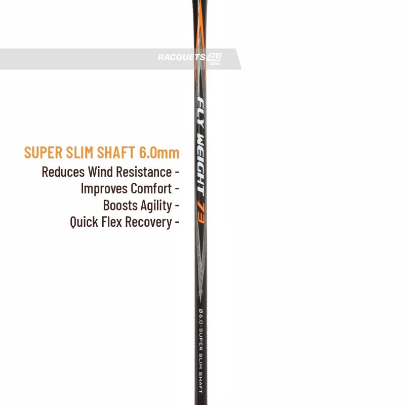 APACS Fly Weight 73 Badminton Racquet (Unstrung, Black) APACS Fly Weight 73 Badminton Racquet (Unstrung, Black)
