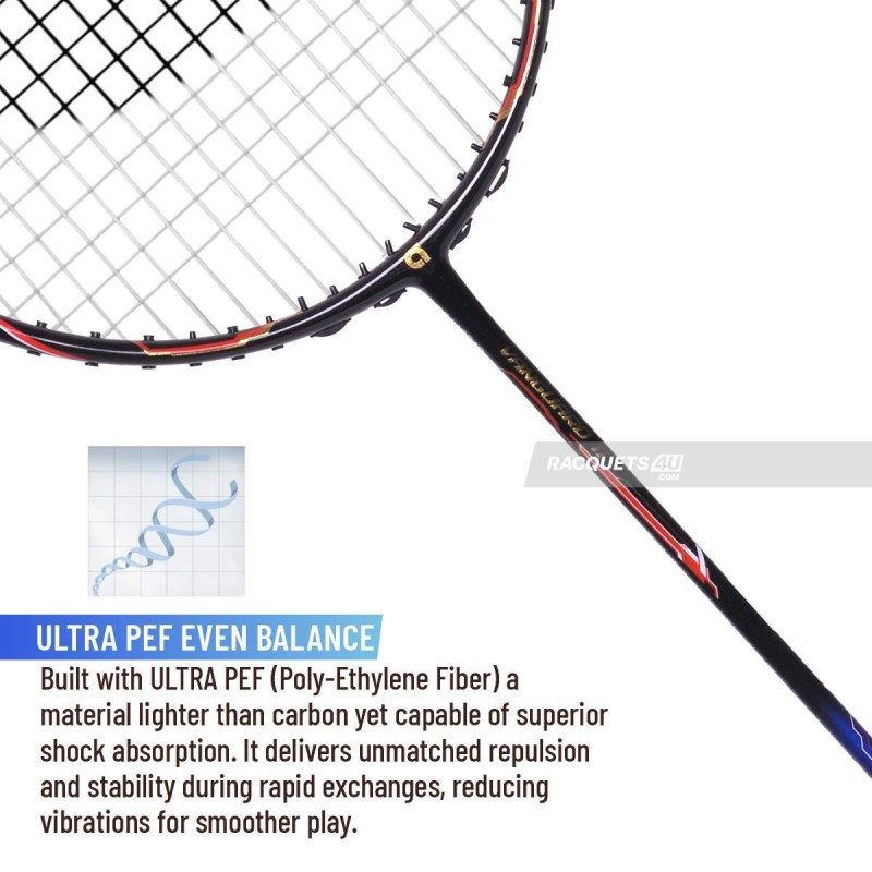 APACS Vanguard 11 Next Gen Badminton Racquet (Unstrung, Black/Royal Gold) APACS Vanguard 11 Next Gen Badminton Racquet (Unstrung, Black/Royal Gold)
