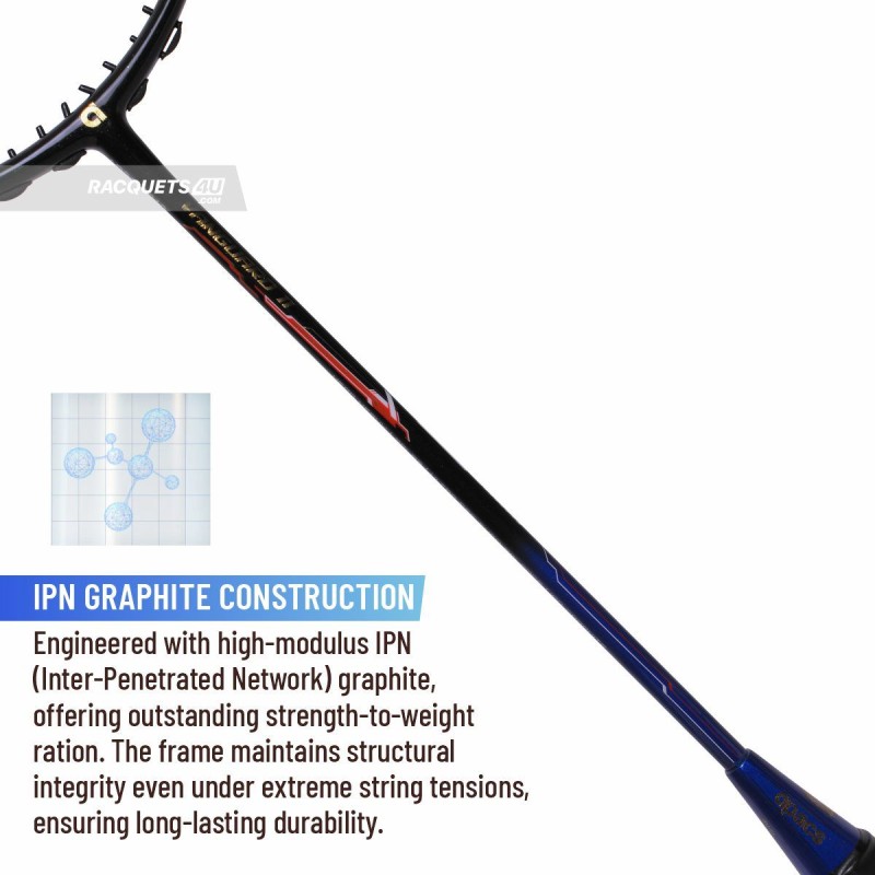 APACS Vanguard 11 Next Gen Badminton Racquet (Unstrung, Black/Royal Gold) APACS Vanguard 11 Next Gen Badminton Racquet (Unstrung, Black/Royal Gold)