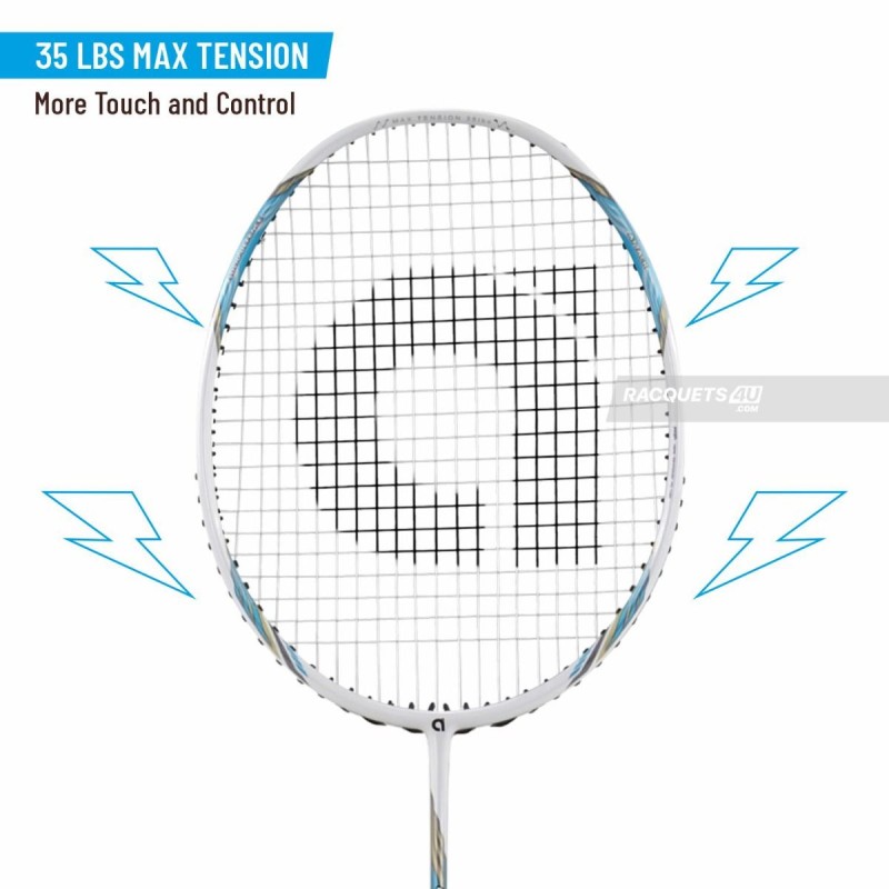 APACS Counter Attack Badminton Racquet (Unstrung, White)