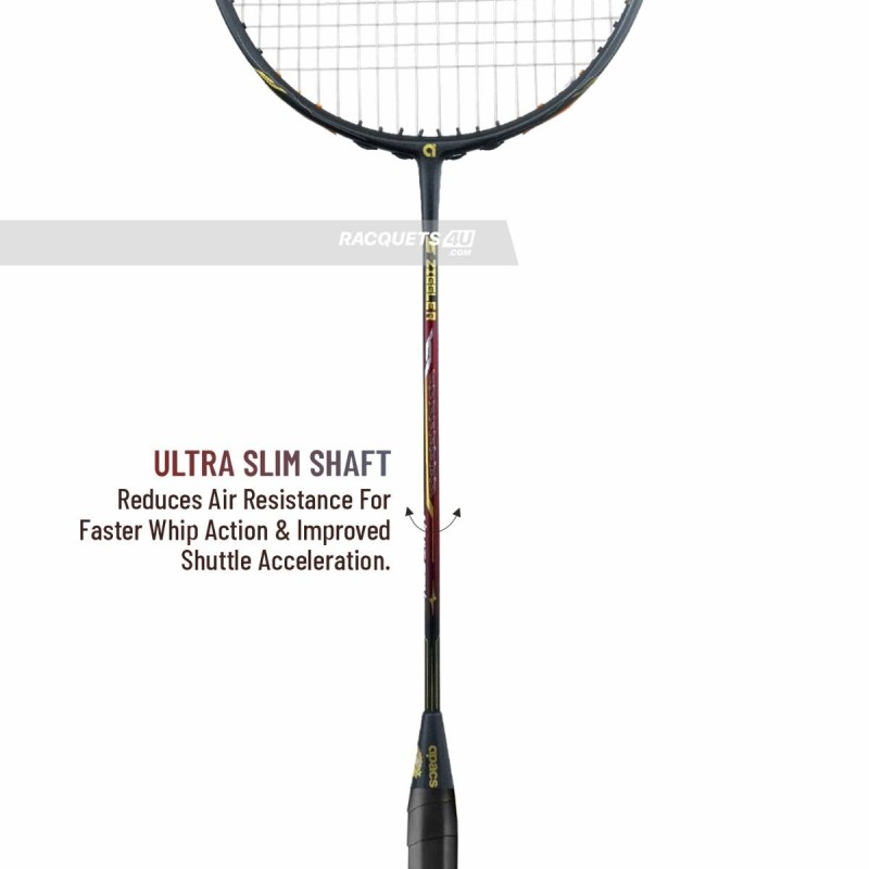 Apacs Z-Ziggler Next Gen Badminton Racquet (Unstrung, Black/Maroon) Apacs Z-Ziggler Next Gen Badminton Racquet (Unstrung, Black/Maroon)