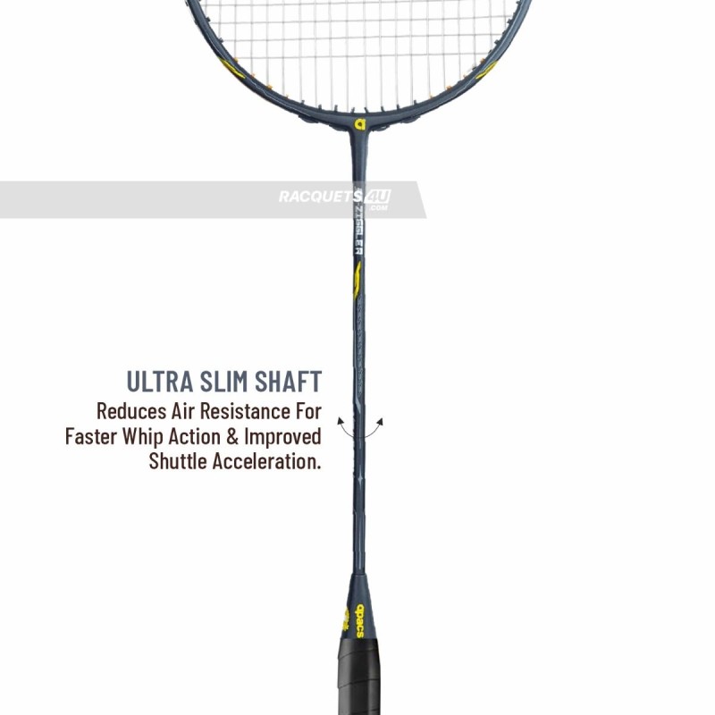 Apacs Z-Ziggler Next Gen Badminton Racquet (Unstrung, Black) Apacs Z-Ziggler Next Gen Badminton Racquet (Unstrung, Black)