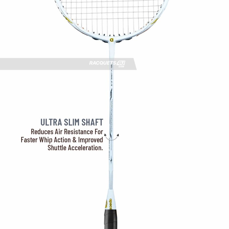 Apacs Z-Ziggler Next Gen Badminton Racquet (Unstrung, White) Apacs Z-Ziggler Next Gen Badminton Racquet (Unstrung, White)