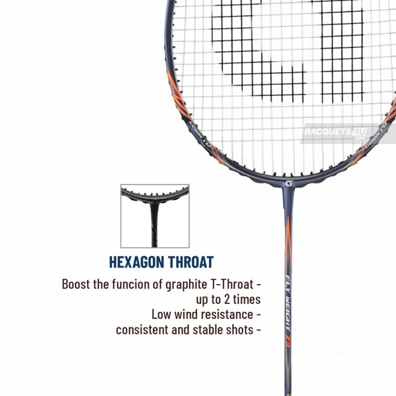 APACS Fly Weight 73 Badminton Racquet (Unstrung, Navy) APACS Fly Weight 73 Badminton Racquet (Unstrung, Navy)