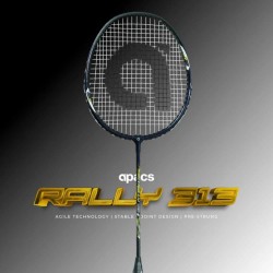 APACS Rally 313 Badminton Racquet (Strung, Navy/Grey)