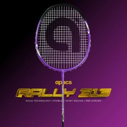 APACS Rally 313 Badminton Racquet (Strung, Purple/Black)