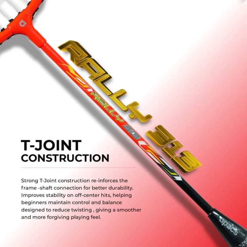 APACS Rally 313 Badminton Racquet (Strung, Red/Black) APACS Rally 313 Badminton Racquet (Strung, Red/Black)