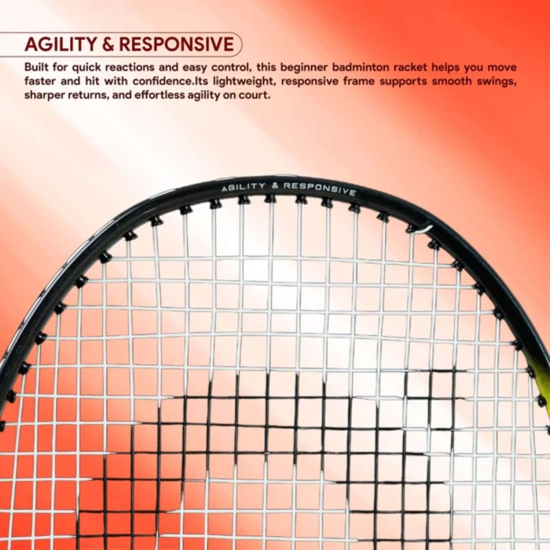 APACS Tyro 55 Badminton Racquet (Strung, Red/Black) APACS Tyro 55 Badminton Racquet (Strung, Red/Black)
