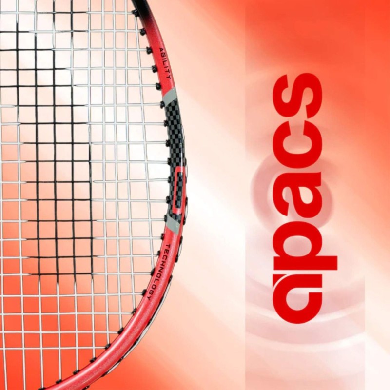 APACS Tyro 55 Badminton Racquet (Strung, Red/Black) APACS Tyro 55 Badminton Racquet (Strung, Red/Black)