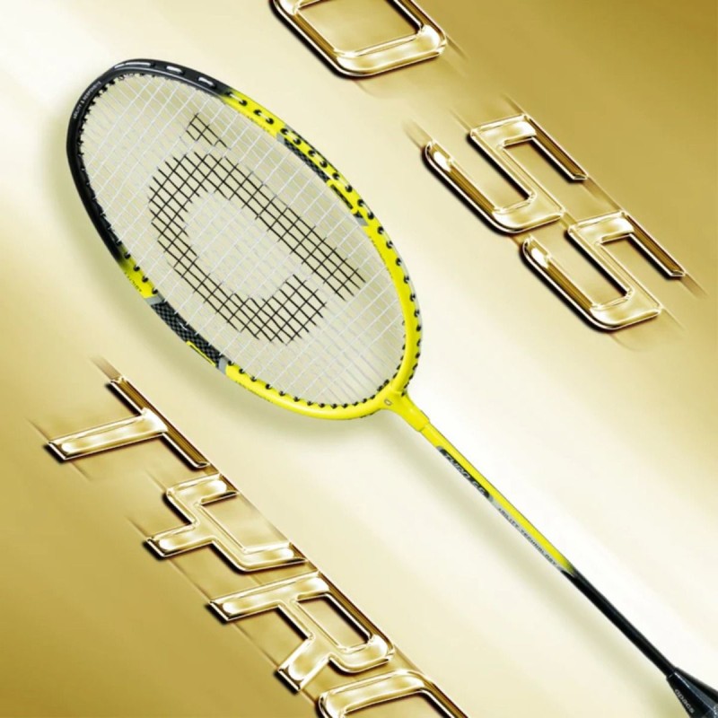 APACS Tyro 55 Badminton Racquet (Strung, Yellow/Black) APACS Tyro 55 Badminton Racquet (Strung, Yellow/Black)