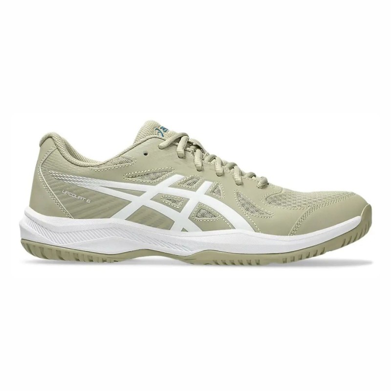 ASICS Upcourt 6 Indoor Shoes (Khaki/White) ASICS Upcourt 6 Indoor Shoes (Khaki/White)