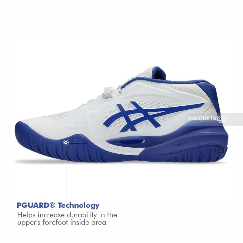 ASICS Gel-Resolution X Tennis Shoes (White/Dark Cobalt) ASICS Gel-Resolution X Tennis Shoes (White/Dark Cobalt)
