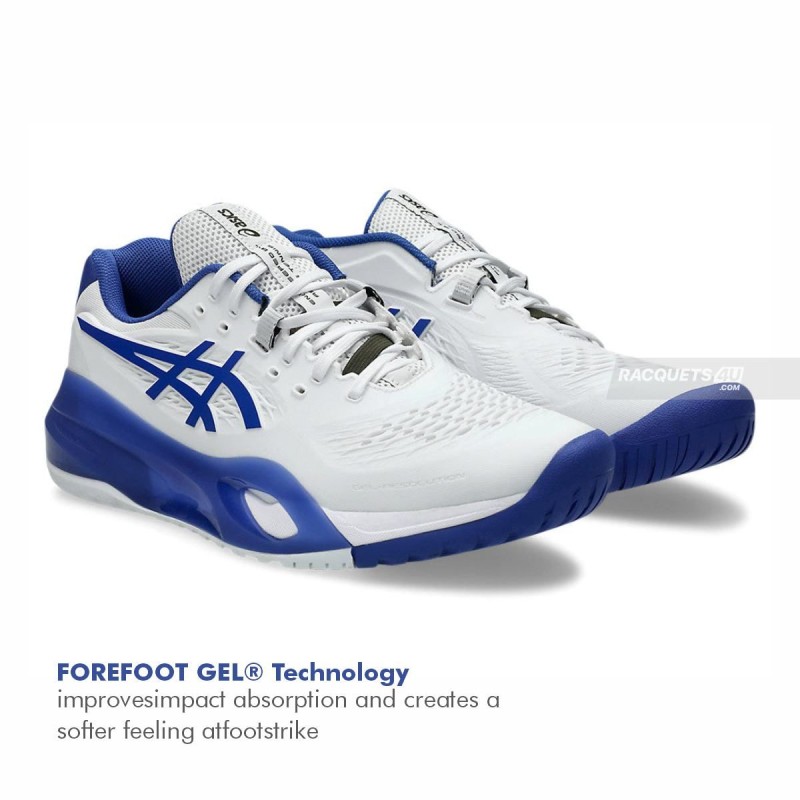 ASICS Gel-Resolution X Tennis Shoes (White/Dark Cobalt) ASICS Gel-Resolution X Tennis Shoes (White/Dark Cobalt)