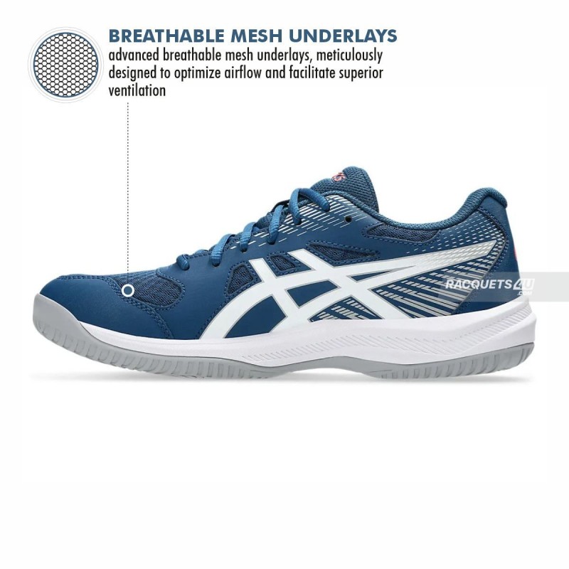 ASICS Upcourt 6 Indoor Shoes (Mako Blue/White)