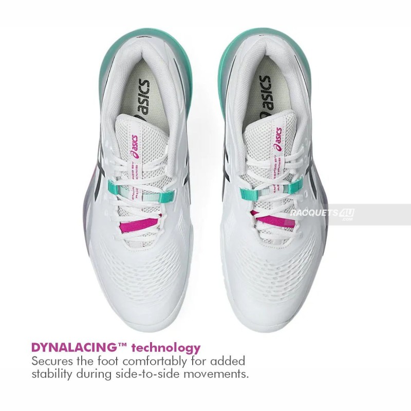 ASICS Gel-Resolution X Tennis Shoes (White/Aurora Green)