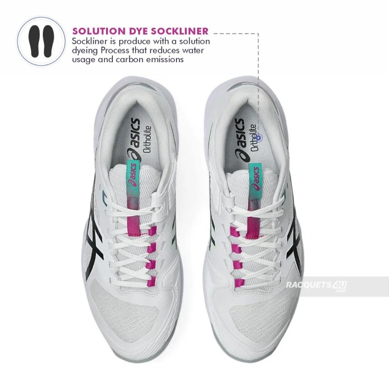 ASICS Solution Speed FF4 Tennis Shoes (White/Digital Sakura)