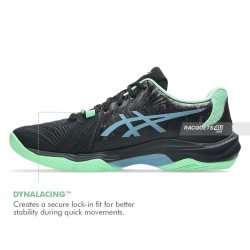 ASICS Court Control FF 4 Indoor Shoes (Black/Saba Blue) ASICS Court Control FF 4 Indoor Shoes (Black/Saba Blue)