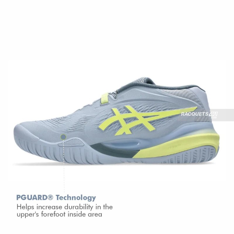 ASICS Gel-Resolution X Tennis Shoes (Grey Blue/Pistachio) ASICS Gel-Resolution X Tennis Shoes (Grey Blue/Pistachio)