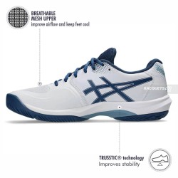 ASICS Game FF Pickleball Shoes (White/Twilight Blue) ASICS Game FF Pickleball Shoes (White/Twilight Blue)