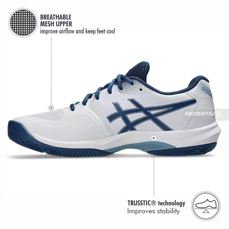 ASICS Game FF Pickleball Shoes (White/Twilight Blue) ASICS Game FF Pickleball Shoes (White/Twilight Blue)